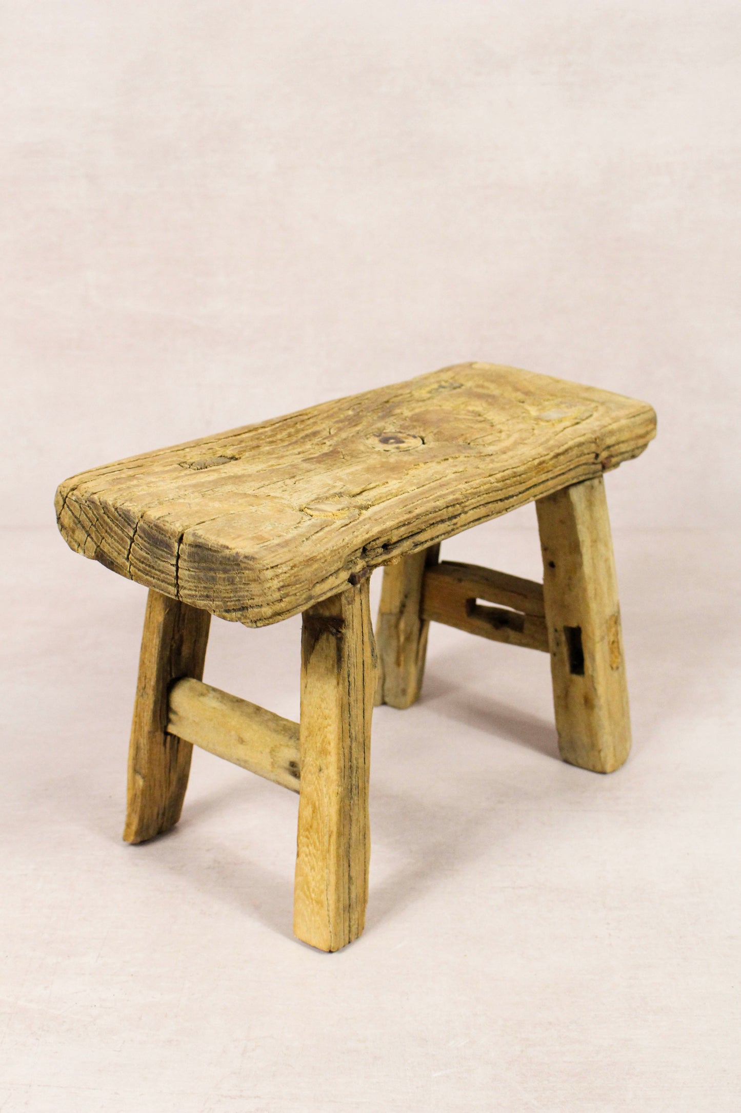 Vintage Rustic Stool - Elm wood - Small - 248