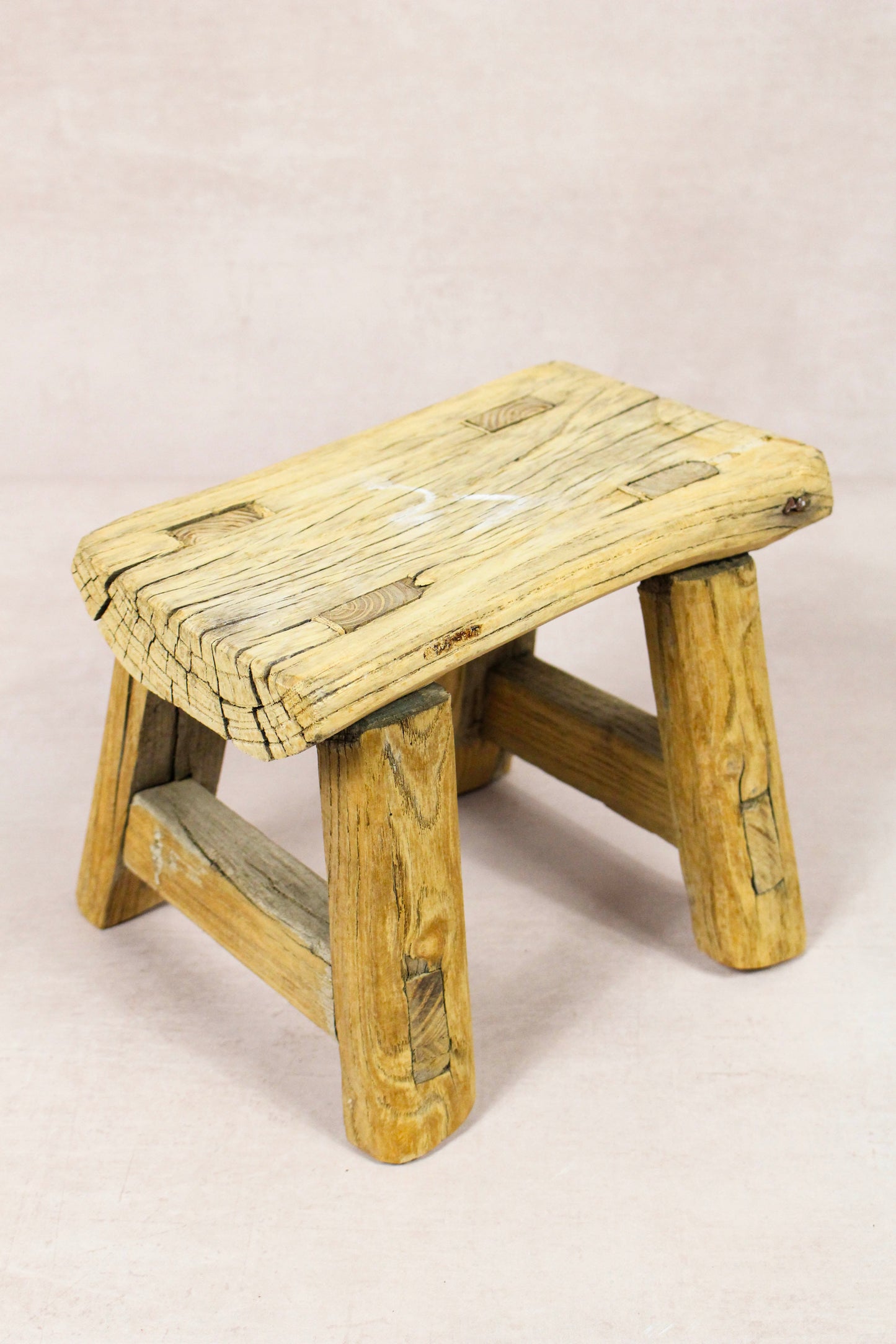 Vintage Rustic Stool - Elm wood - Small - 250