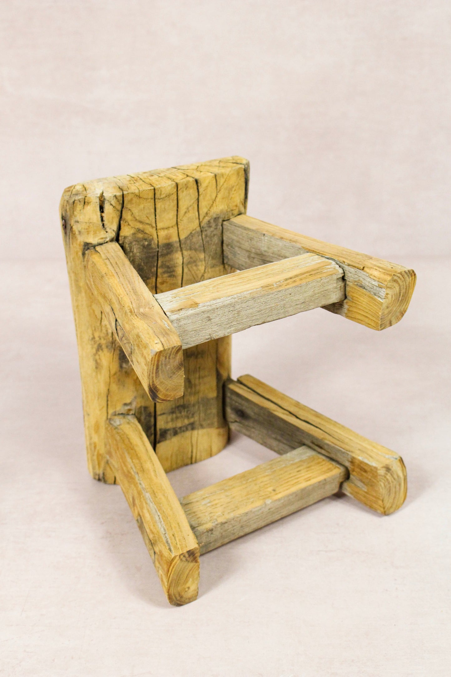 Vintage Rustic Stool - Elm wood - Small - 250