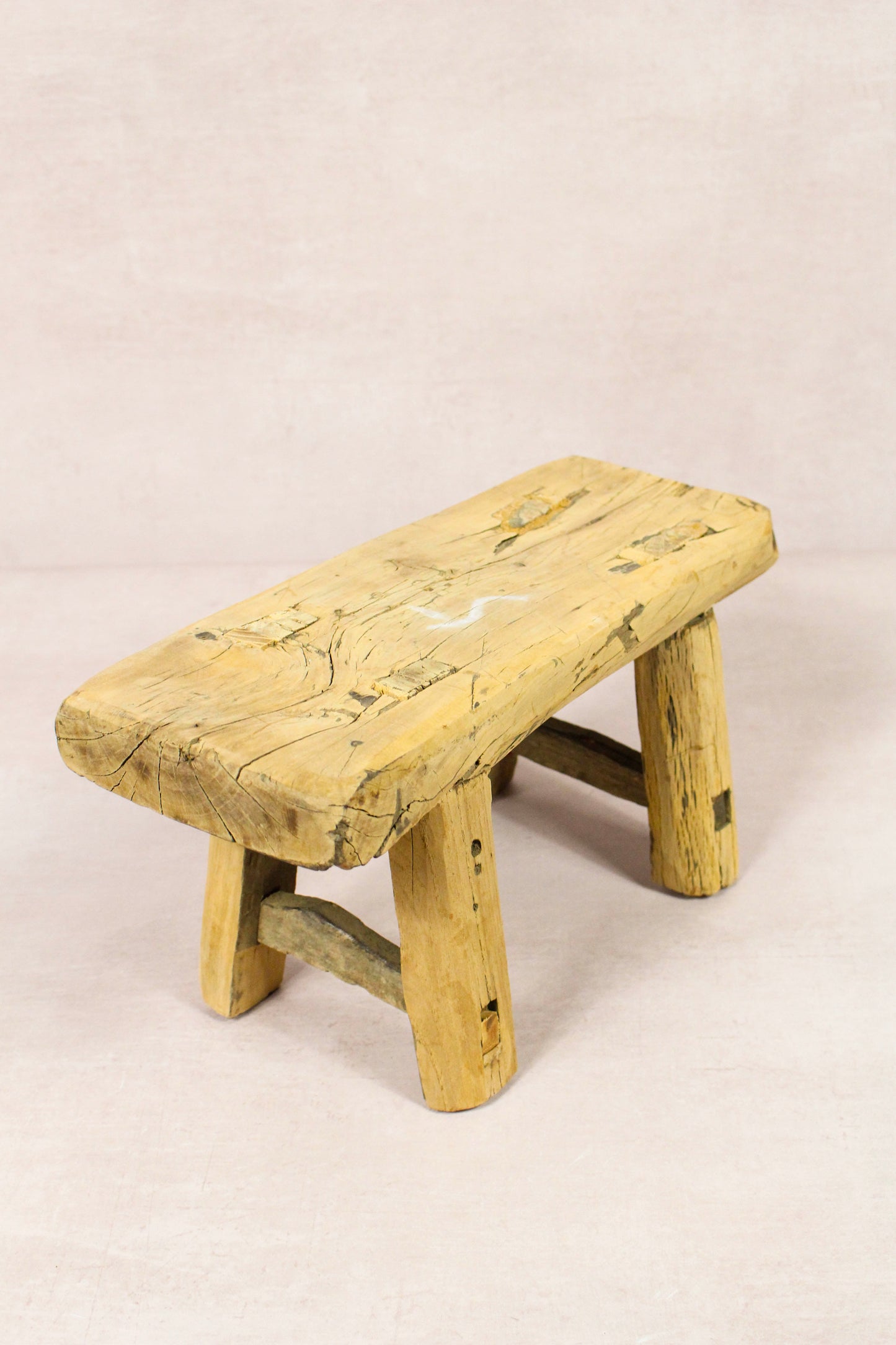 Vintage Rustic Stool - Elm wood - Small - 252