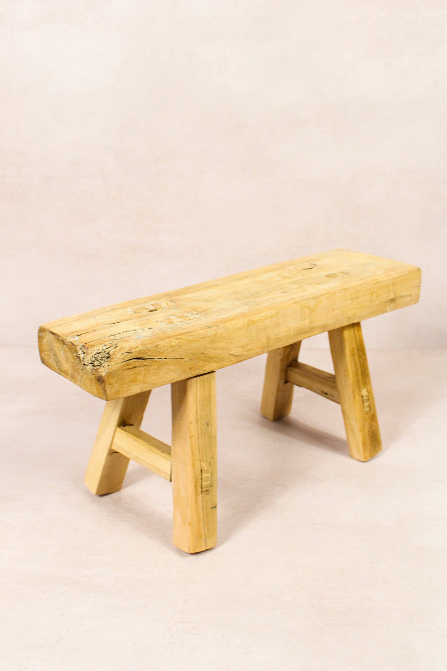 Vintage Rustic Stool - Elm wood - Small - 253