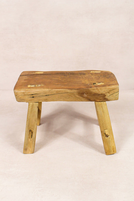 Vintage Rustic Stool - Elm wood - Small - 254
