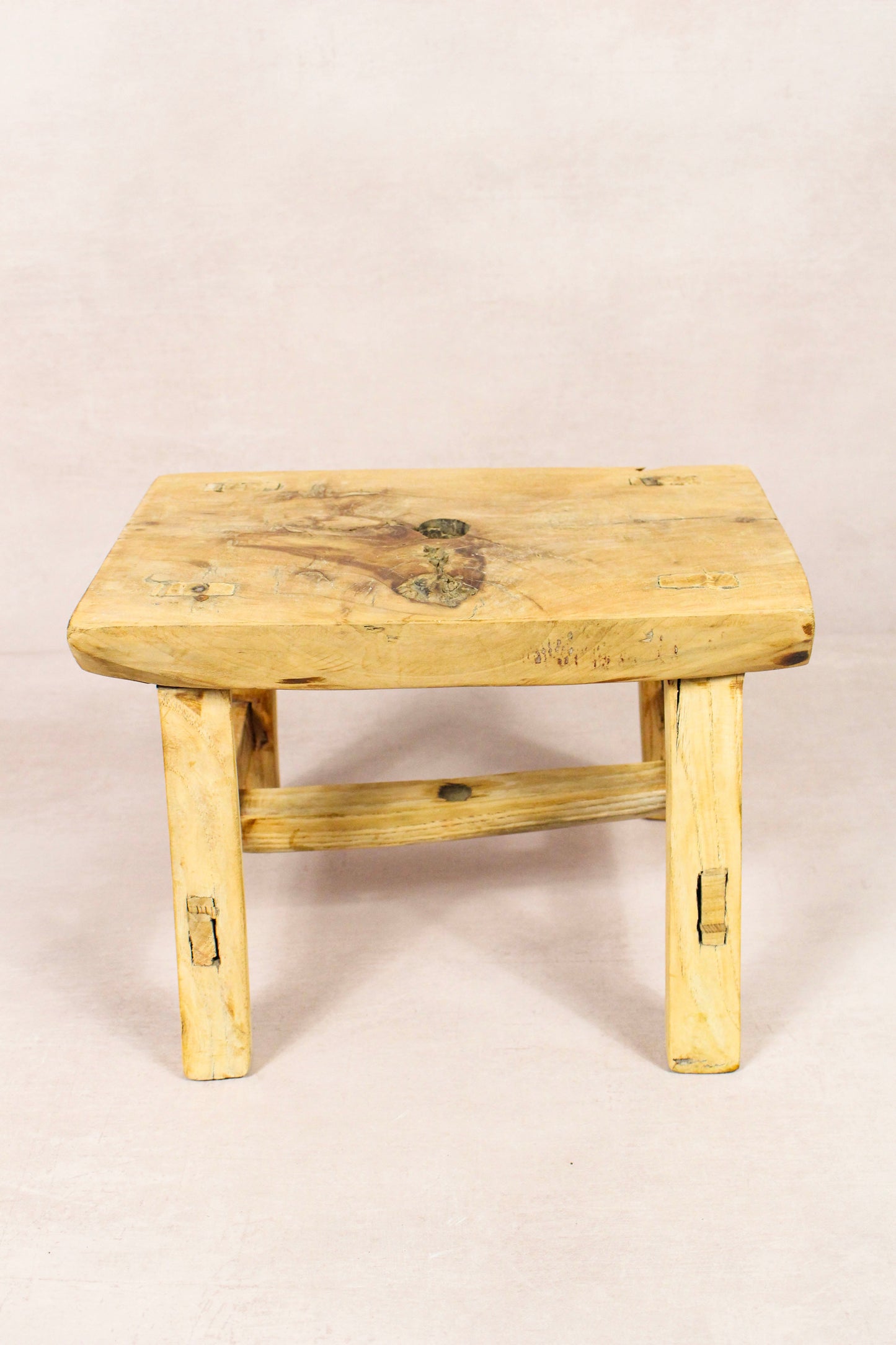 Vintage Rustic Stool - Elm wood - Small - 259