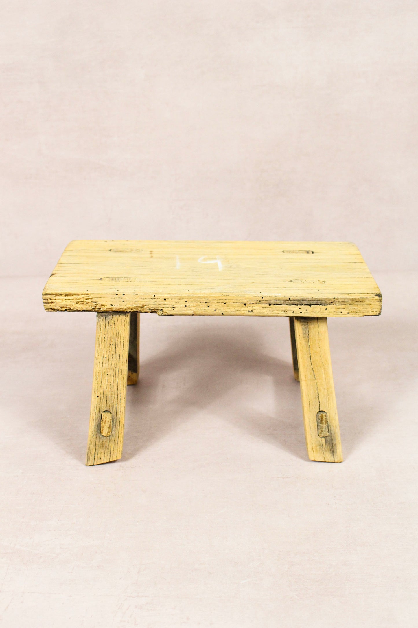 Vintage Rustic Stool - Elm wood - Small - 260
