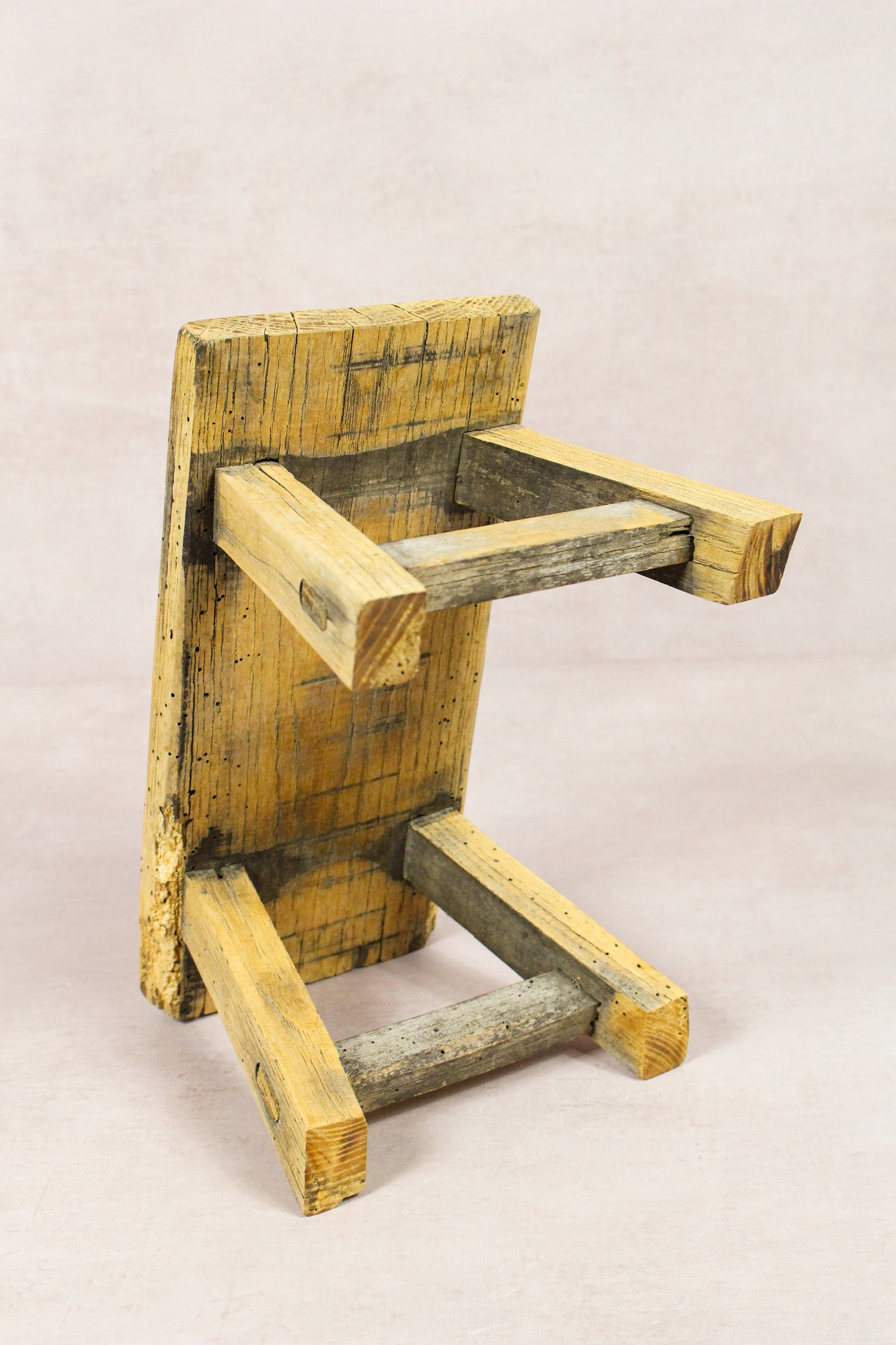Vintage Rustic Stool - Elm wood - Small - 260