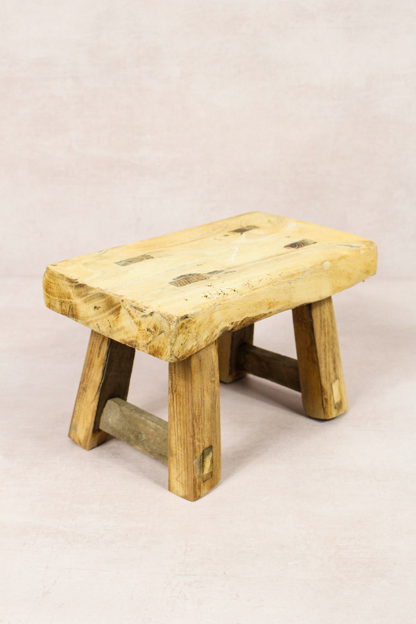 Vintage Rustic Stool - Elm wood - Small - 261
