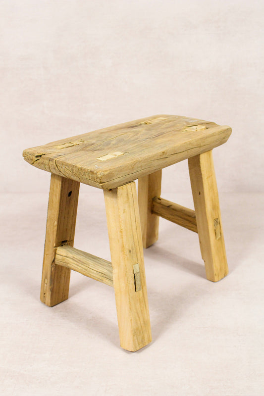 Vintage Rustic Stool - Elm wood - Small - 264
