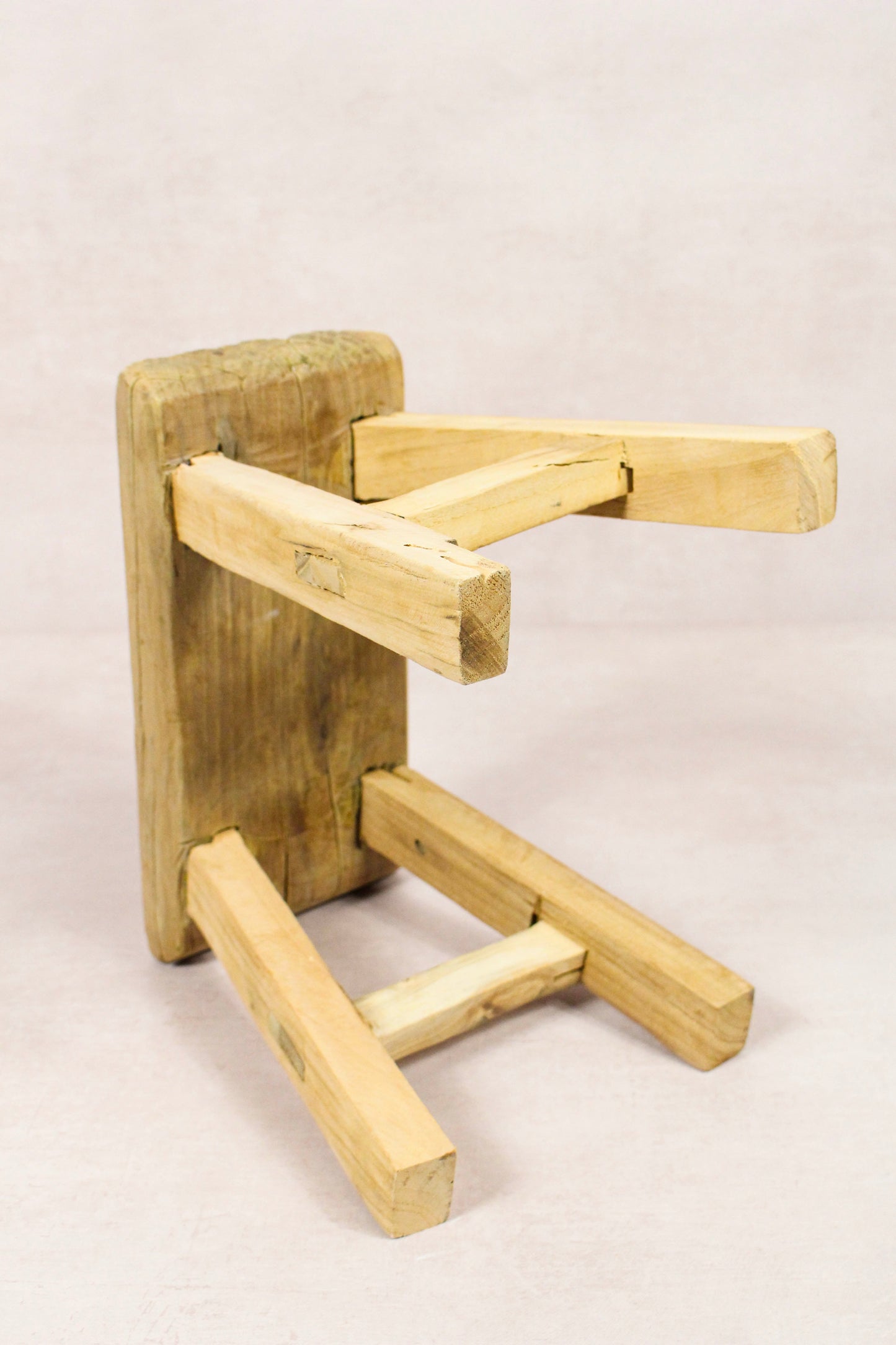 Vintage Rustic Stool - Elm wood - Small - 264