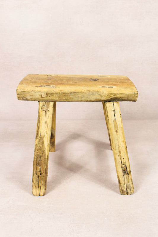 Vintage Rustic Stool - Elm wood - Small - 265
