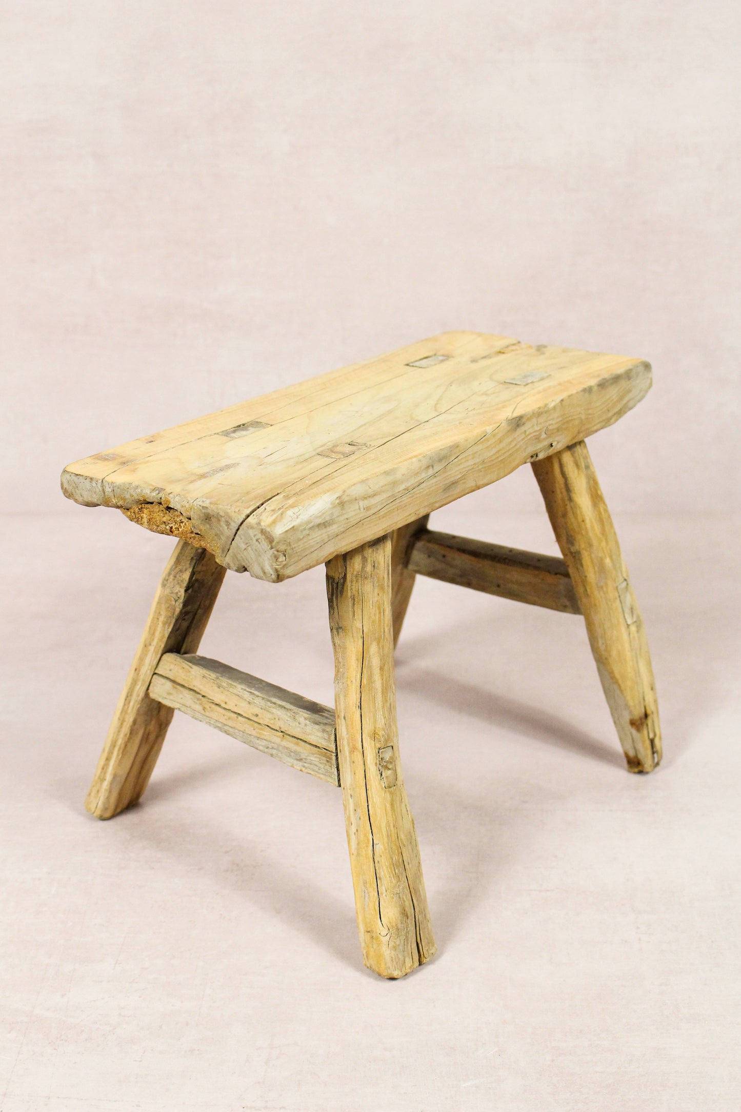 Vintage Rustic Stool - Elm wood - Small - 267