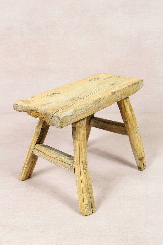 Vintage Rustic Stool - Elm wood - Small - 267