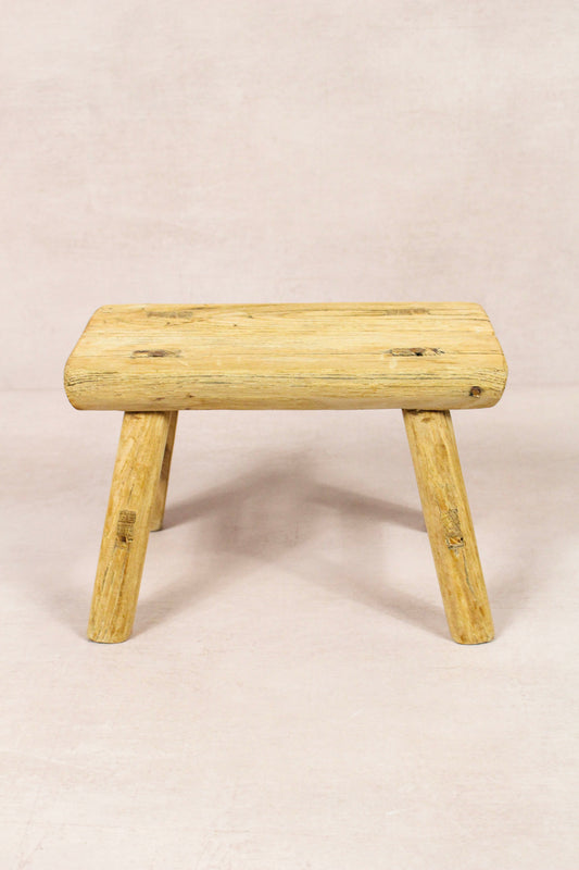 Vintage Rustic Stool - Elm wood - Small - 268