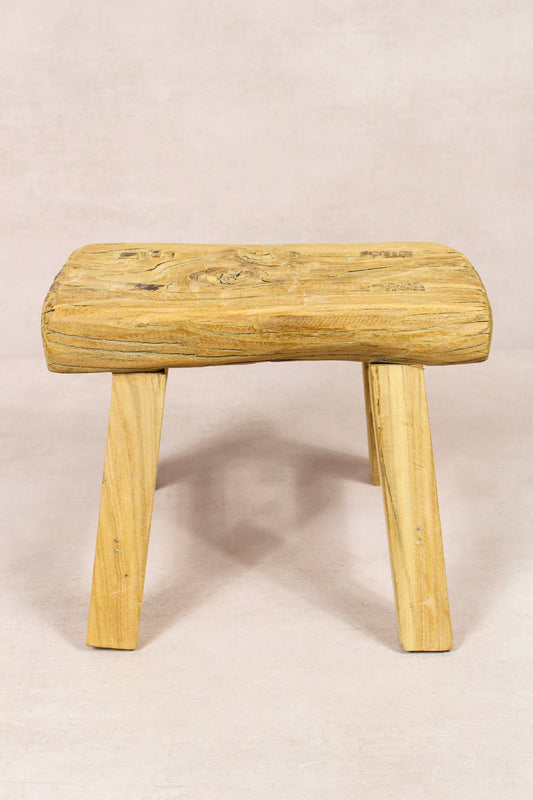 Vintage Rustic Stool - Elm wood - Small - 270