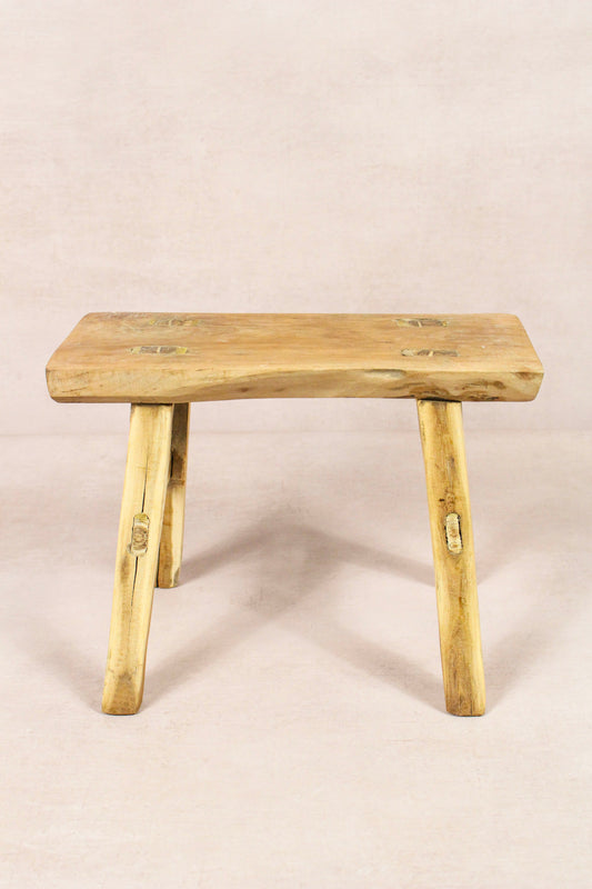 Vintage Rustic Stool - Elm wood - Small - 271