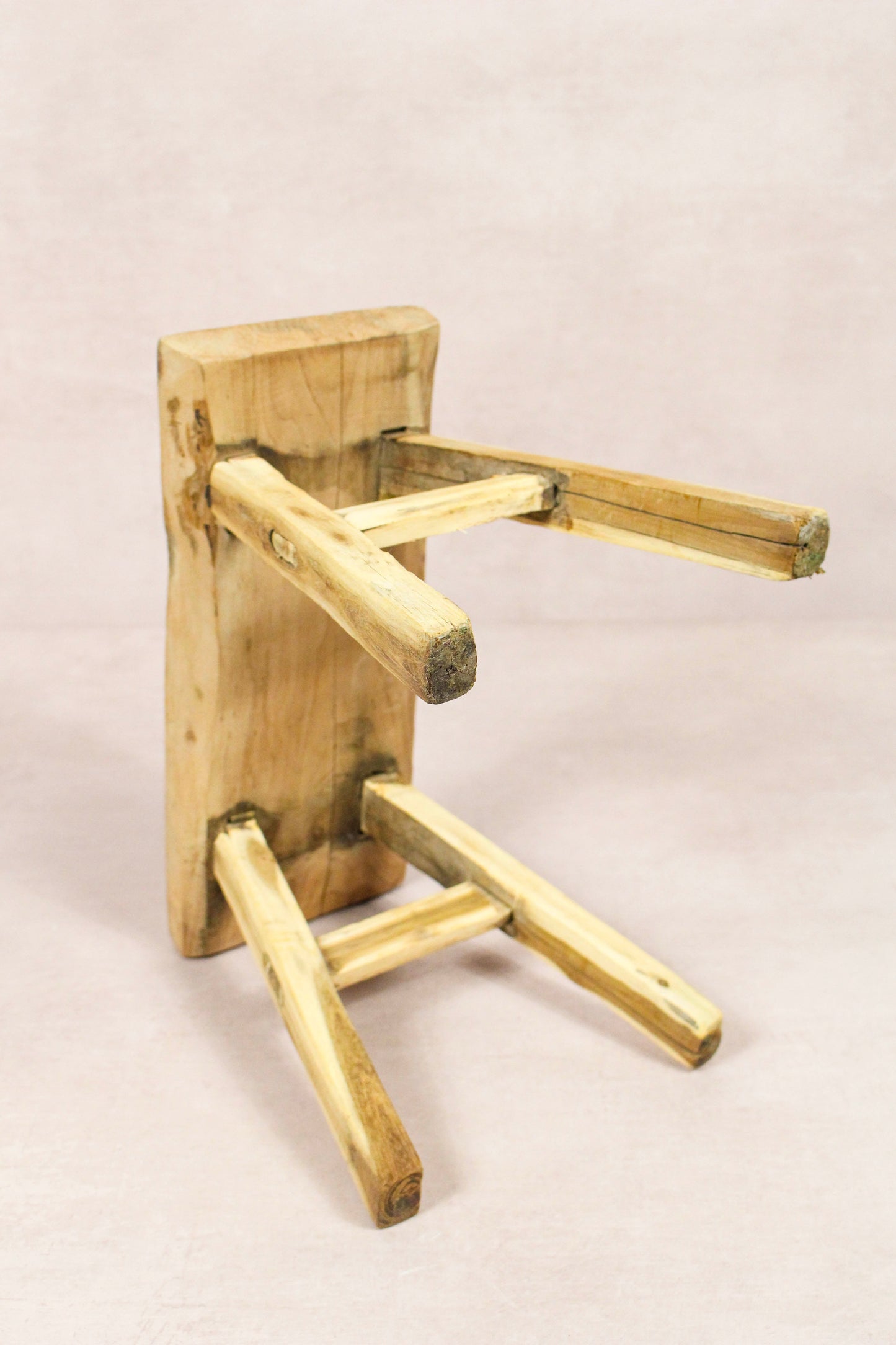 Vintage Rustic Stool - Elm wood - Small - 271