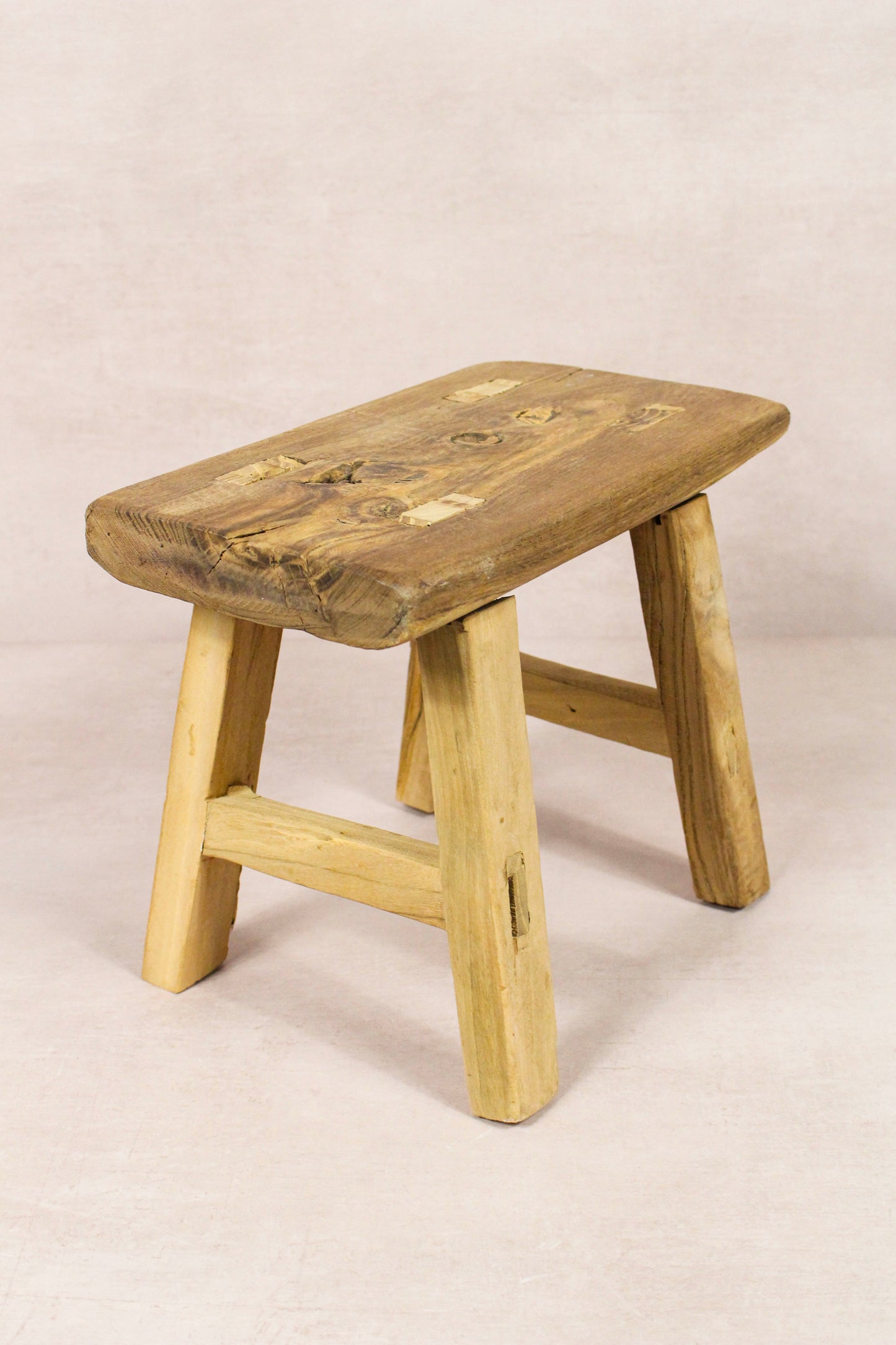 Vintage Rustic Stool - Elm wood - Small - 272