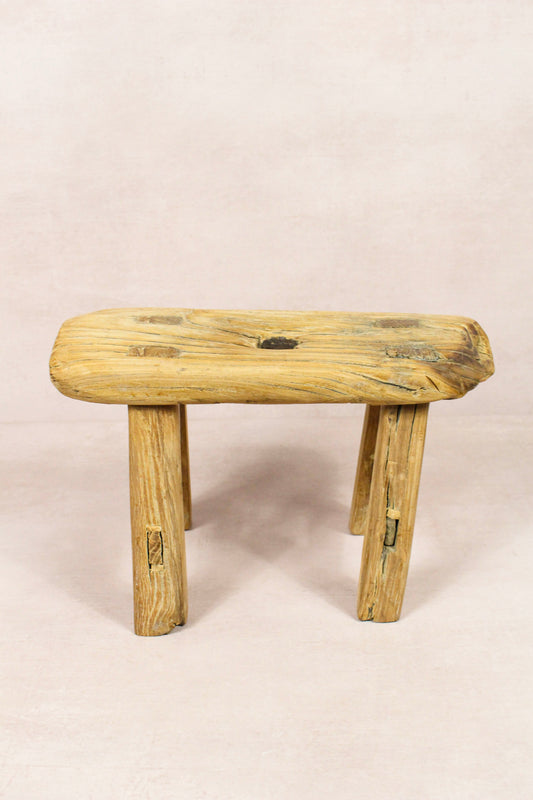 Vintage Rustic Stool - Elm wood - Small - 274