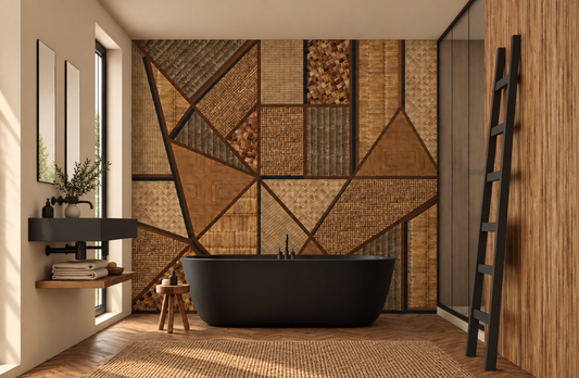 Wicker Geometric Mural Wallpaper