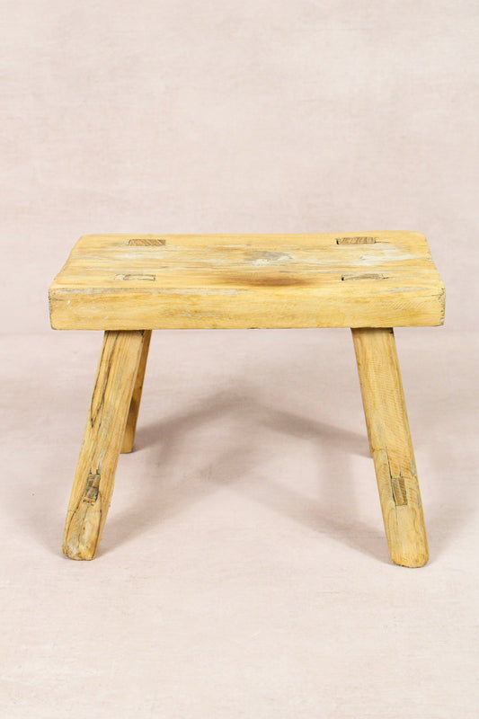 Vintage Rustic Stool - Elm wood - Small - 276
