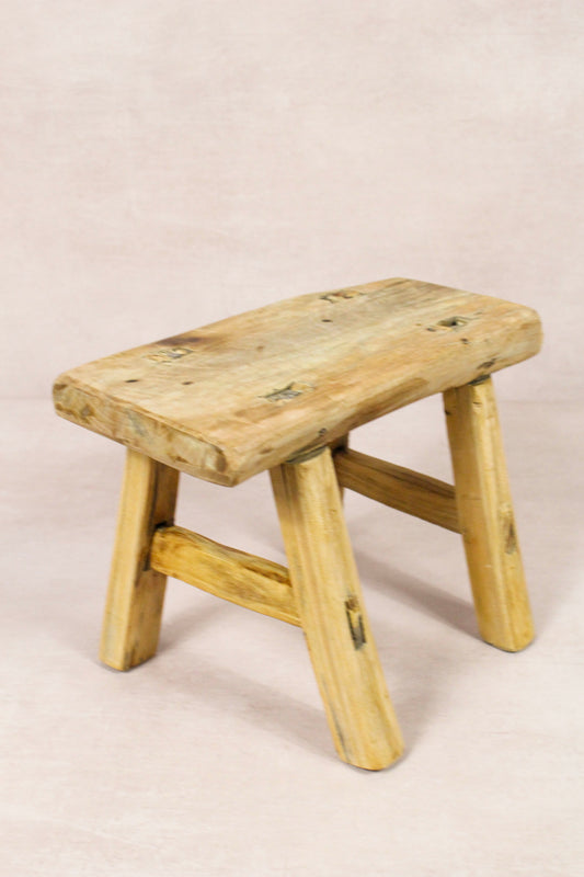 Vintage Rustic Stool - Elm wood - Small - 279