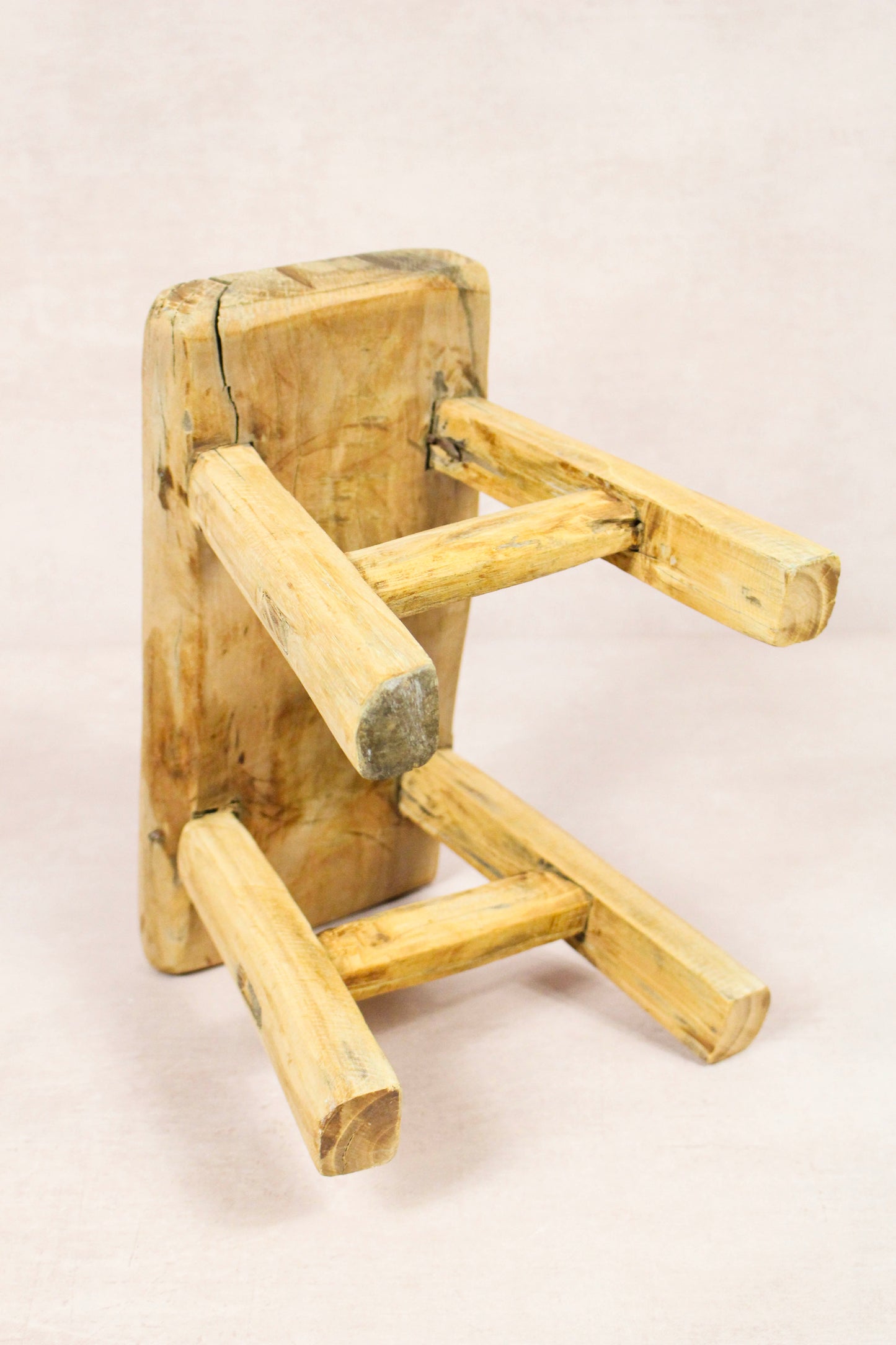 Vintage Rustic Stool - Elm wood - Small - 279