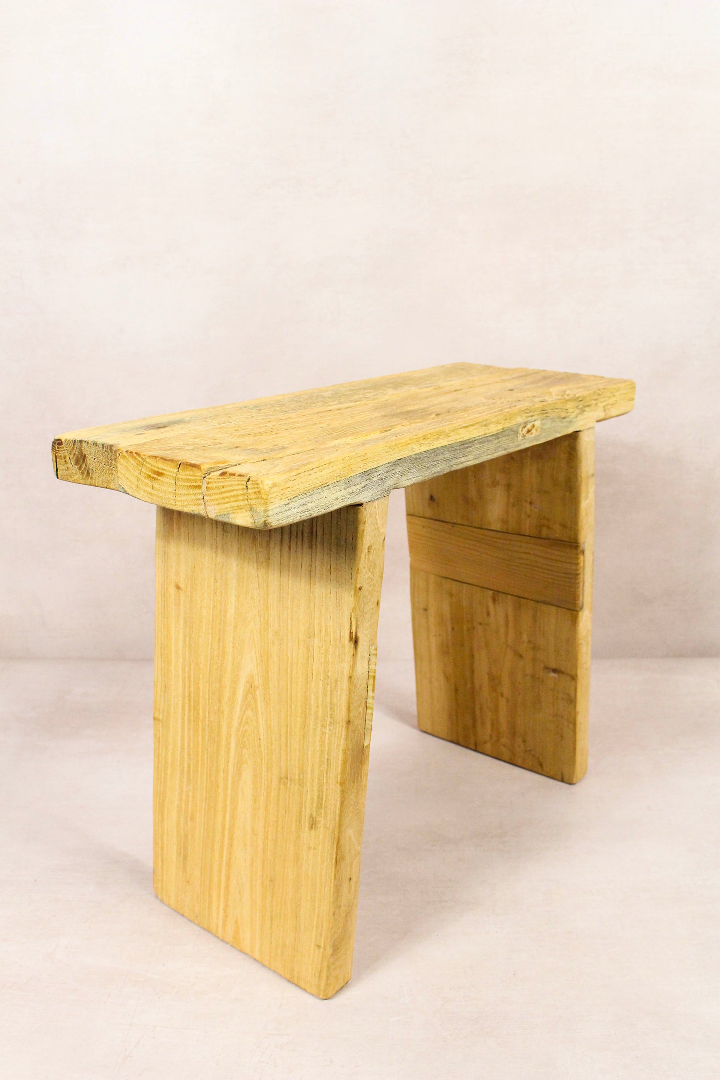 Vintage Rustic Stool - Elm wood - Square - 280