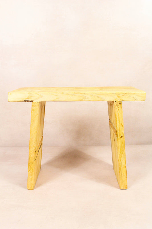Vintage Rustic Stool - Elm wood - Square - 281