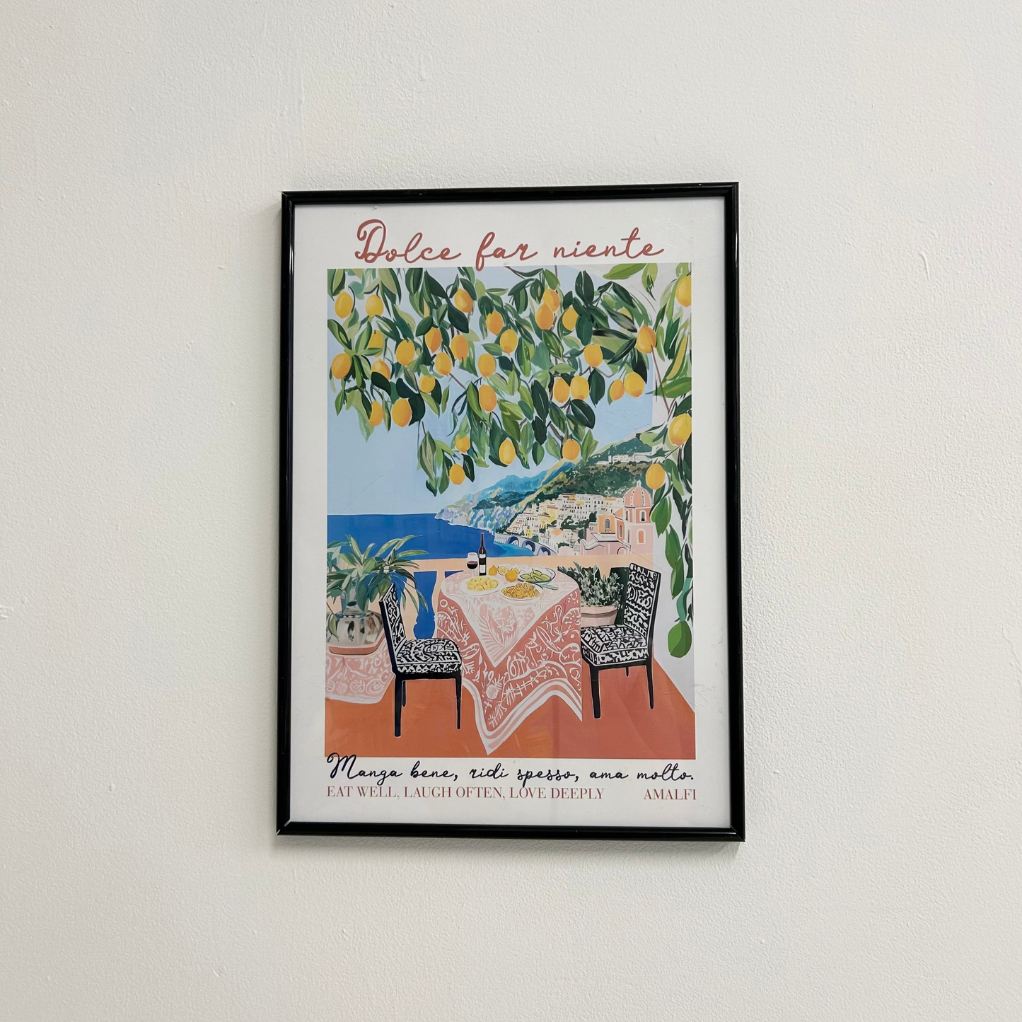 Eat Well Amalfi Print