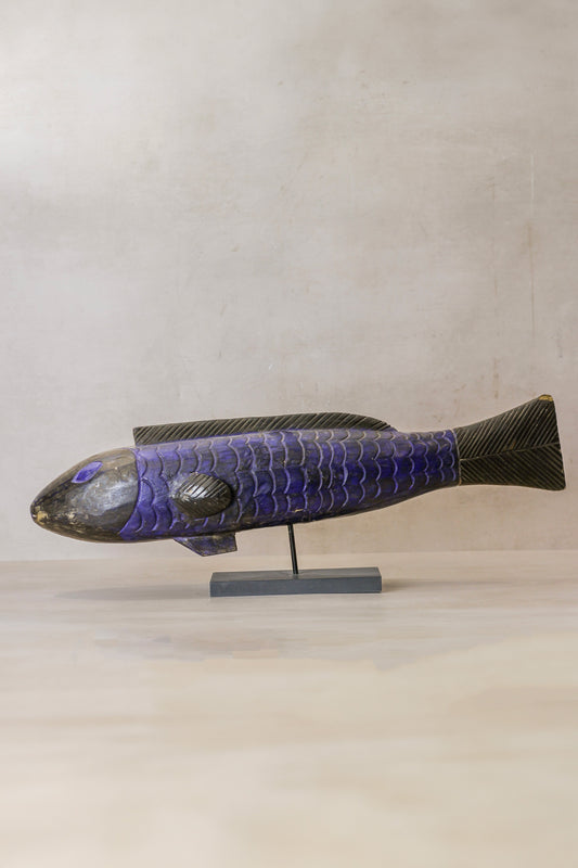 Large Bozo Puppet Fish - Mali - Blue