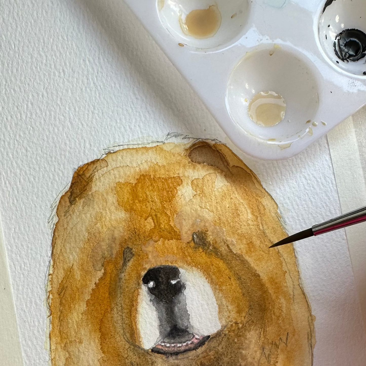 Send Some Floofy Love: Cream Chow Chow 'Aloof Floof' Greeting Card