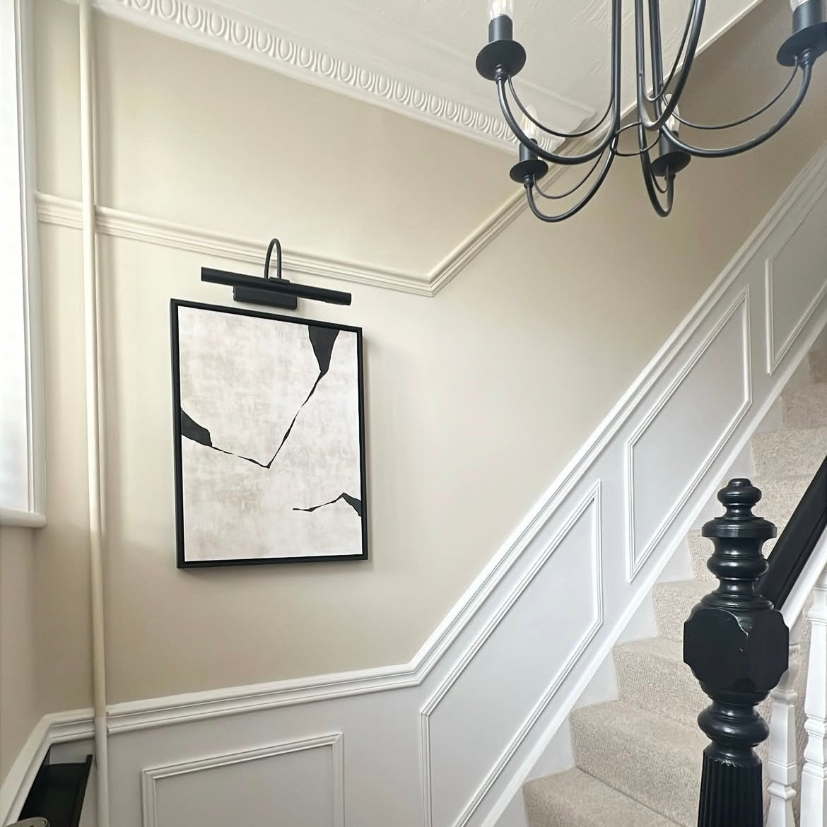 Oslo III Portrait Framed Printed Canvas