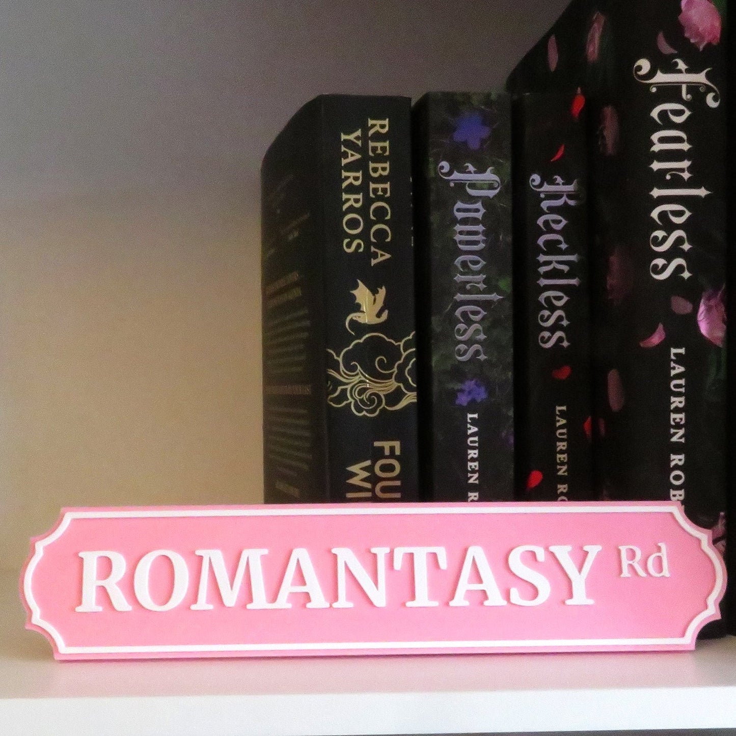 Custom Bookshelf Street Sign | Personalised Library Label | 3D Printed Book Organizer