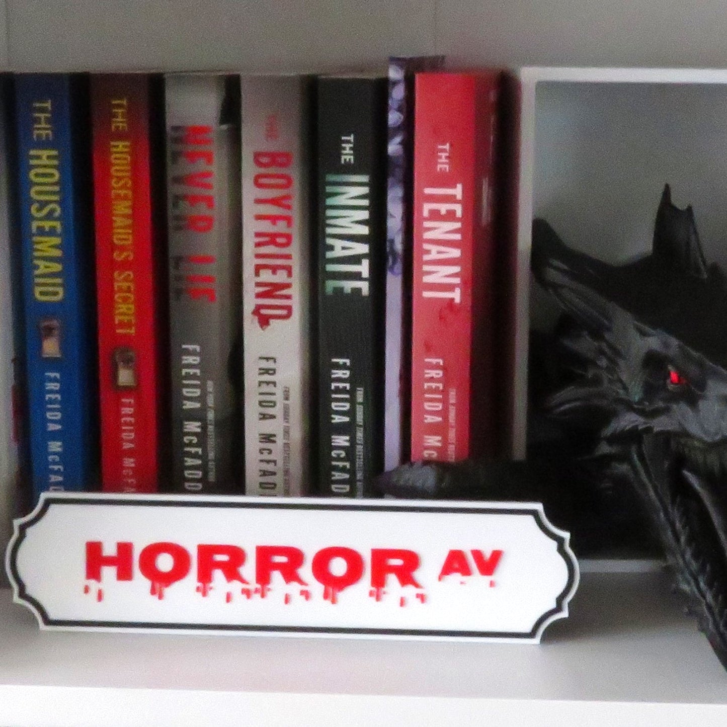 Custom Bookshelf Street Sign | Personalised Library Label | 3D Printed Book Organizer