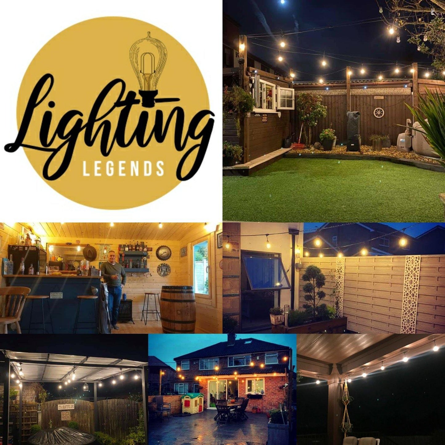 15 Pack Spare 2W Outdoor Elite Festoon Waterproof LED Warm White Bulbs