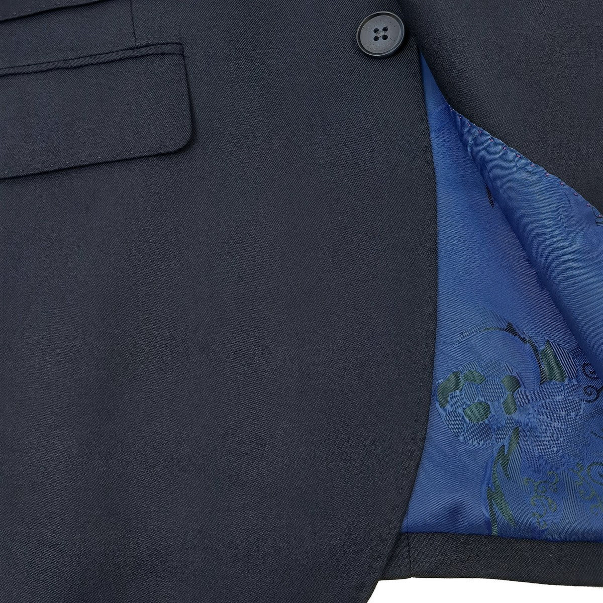 Navy Two Button 3-Piece Suit