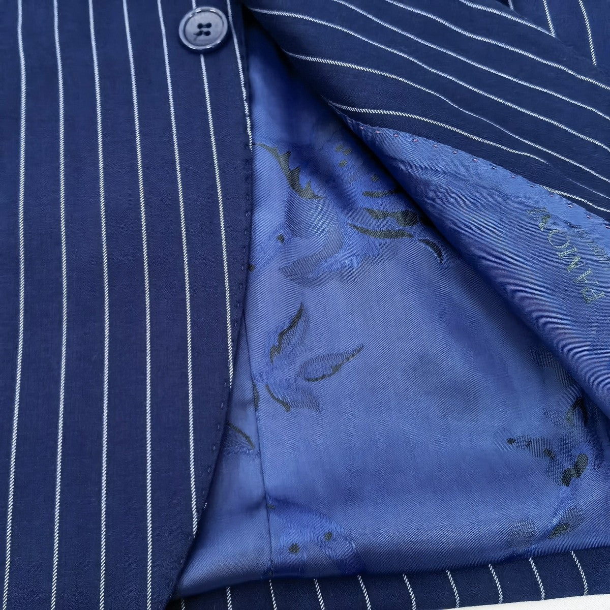 Blue Stripe 2 Button 3-Piece Suit