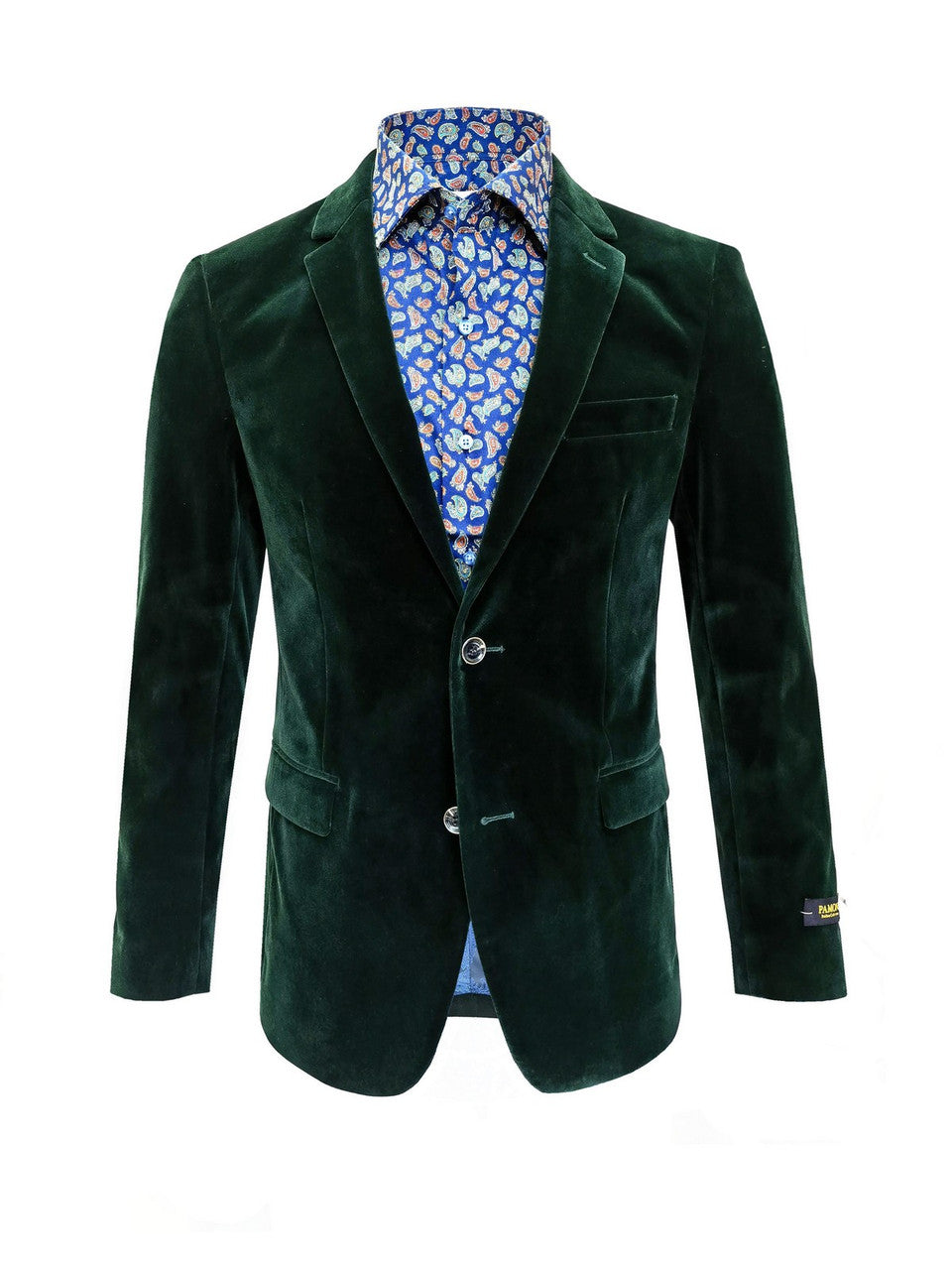 Green Velvet Blazer