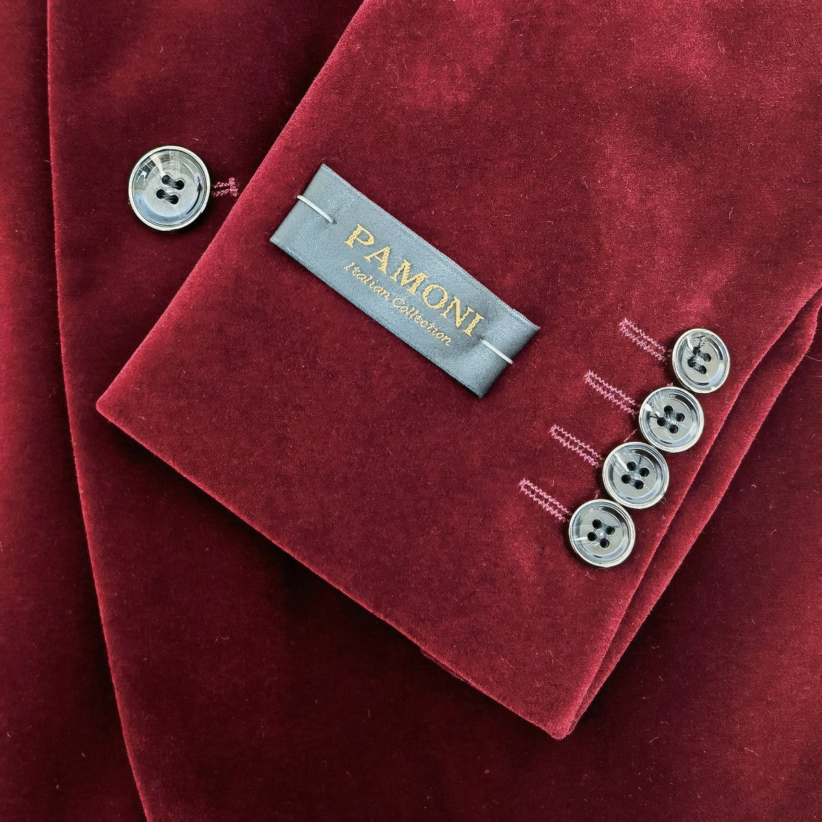 Burgundy Velvet Blazer
