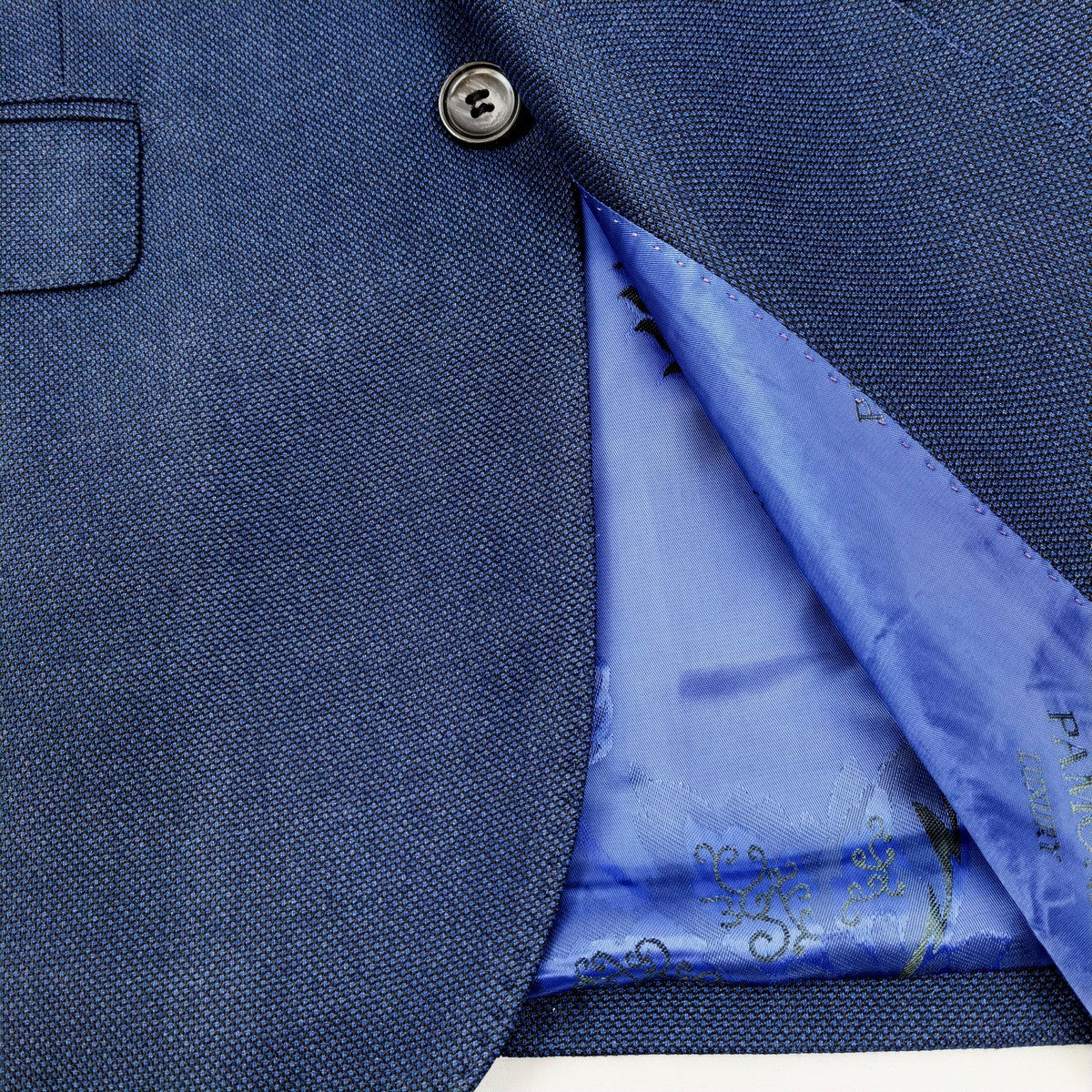 Marine Blue Birdseye Slim Fit Suit