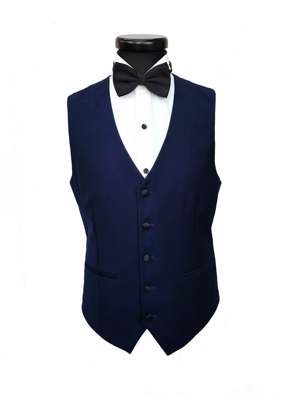 Navy 3-Piece Tuxedo With Black Peak Lapel