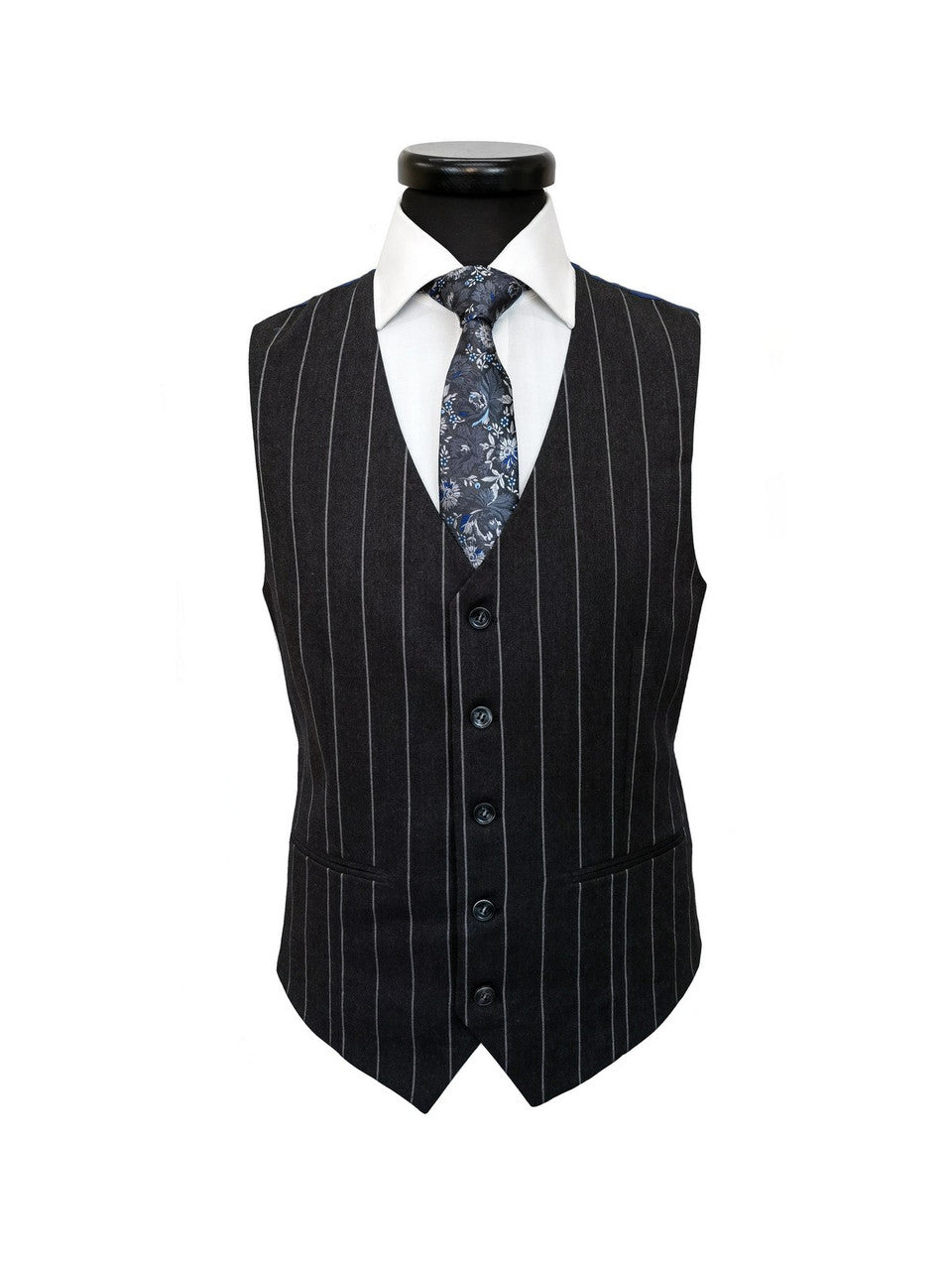 Charcoal Stripe 3-Piece Suit