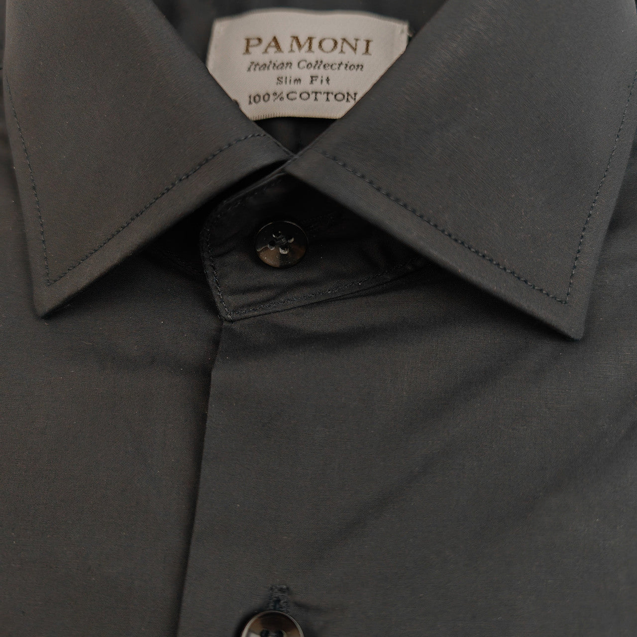 Plain Black Slim Fit Shirt