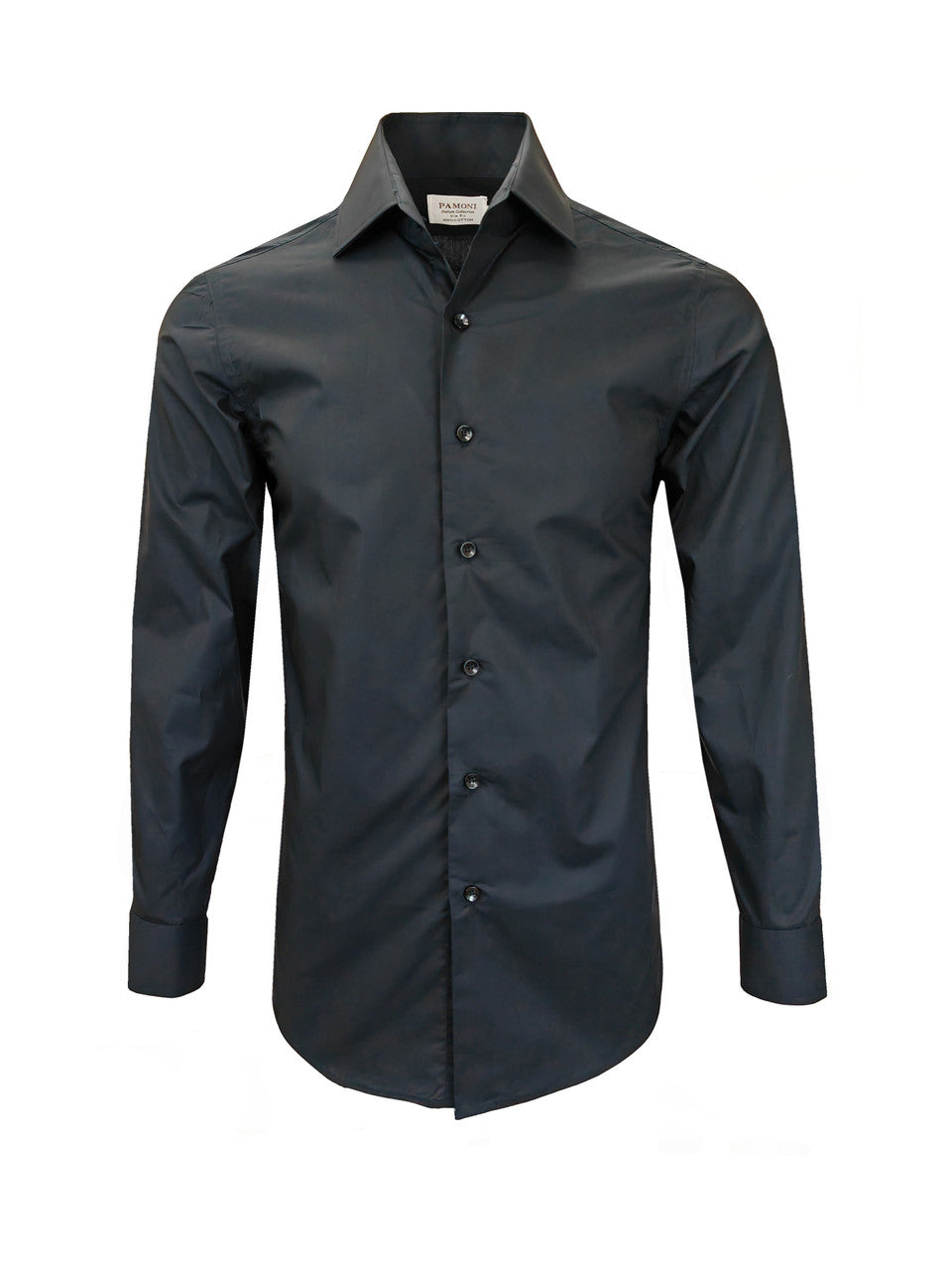 Plain Black Slim Fit Shirt