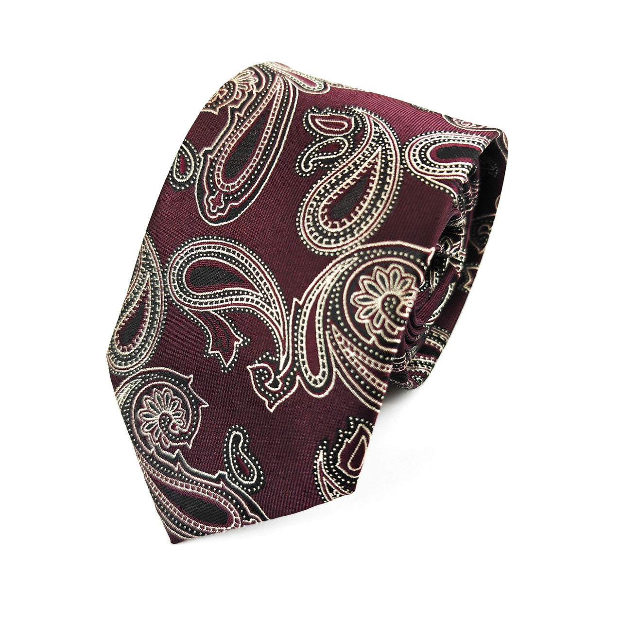 Purple Paisley Tie & Pocket Square Set