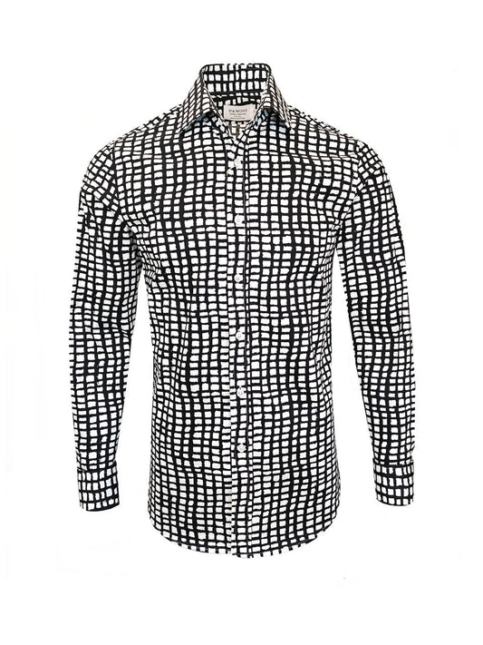 Black and White Checkered Shirt