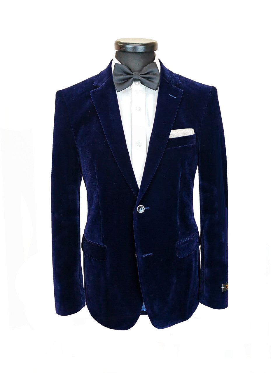 Men's Navy Velvet Blazer