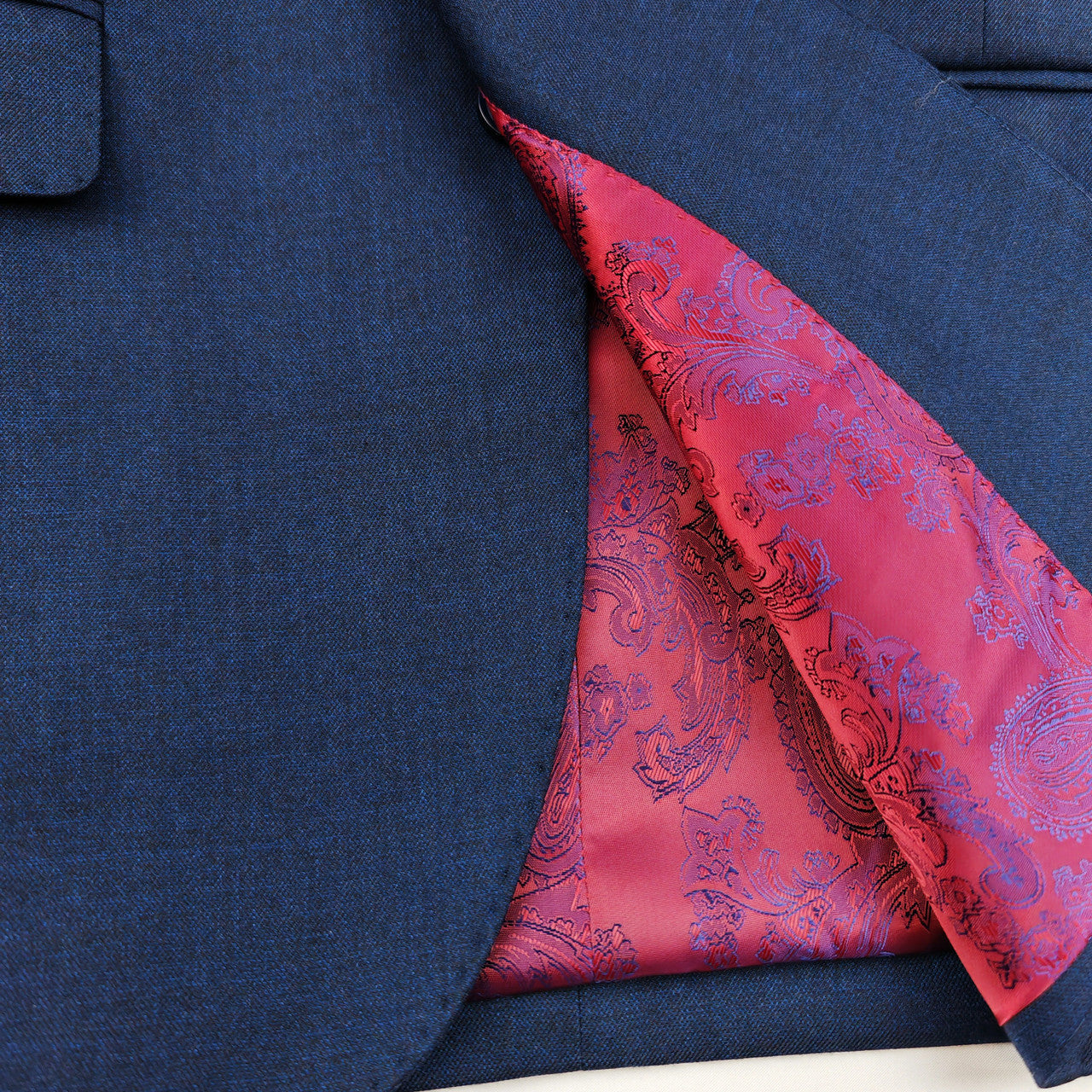 Navy Blue 2 Button 3-Piece Slim Fit Suit