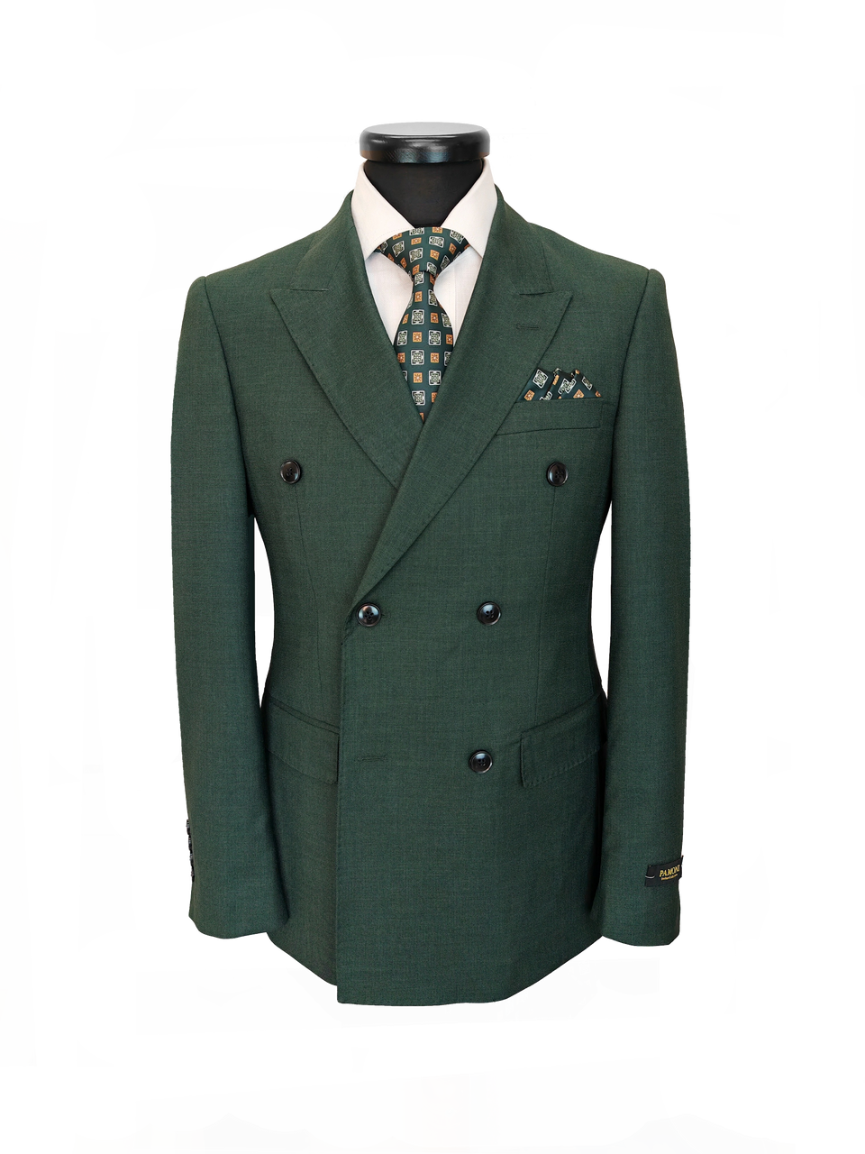 Green Double-Breasted Suit