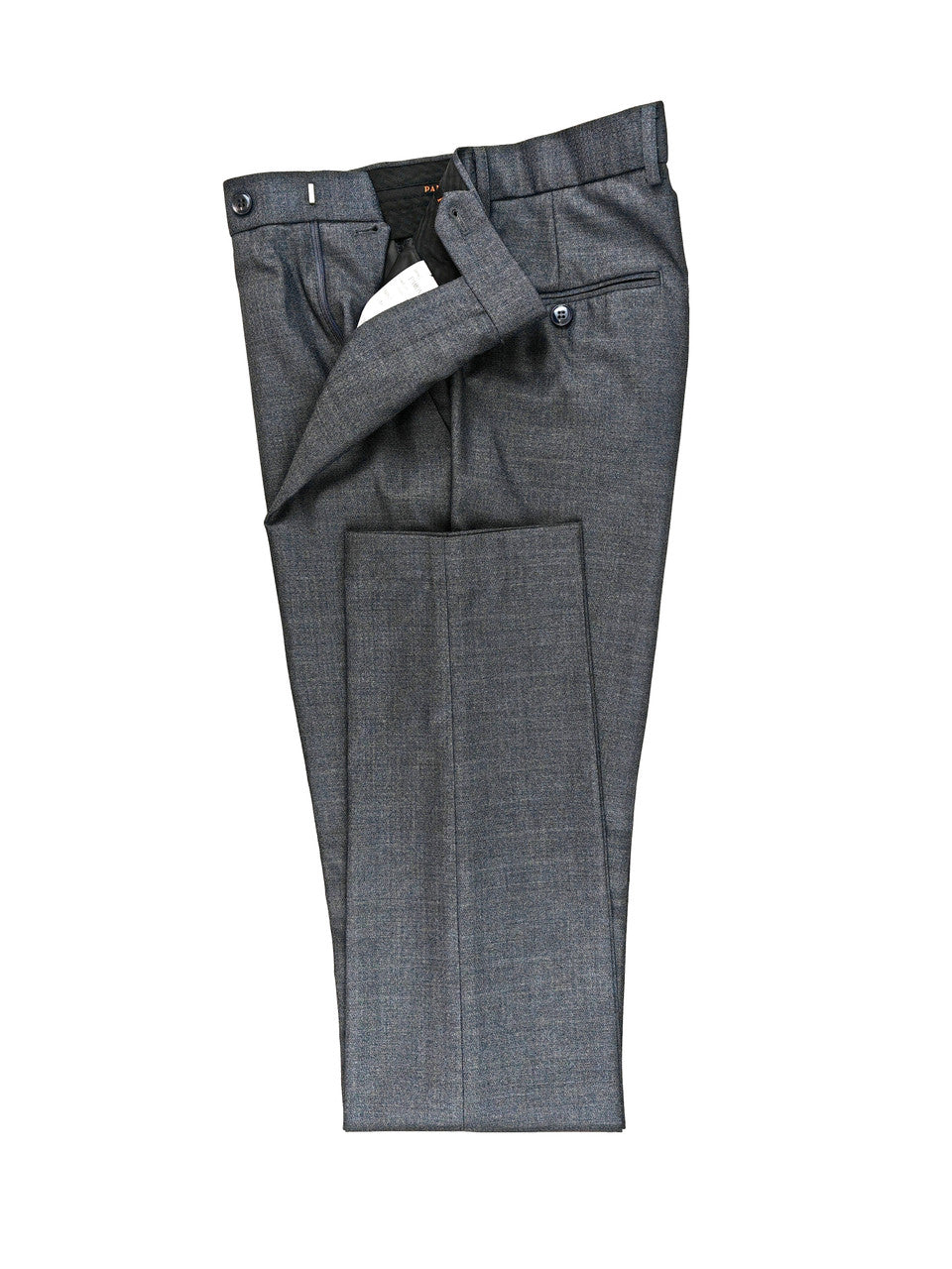 Men’s Grey Double-Breasted Wool Blend Suit