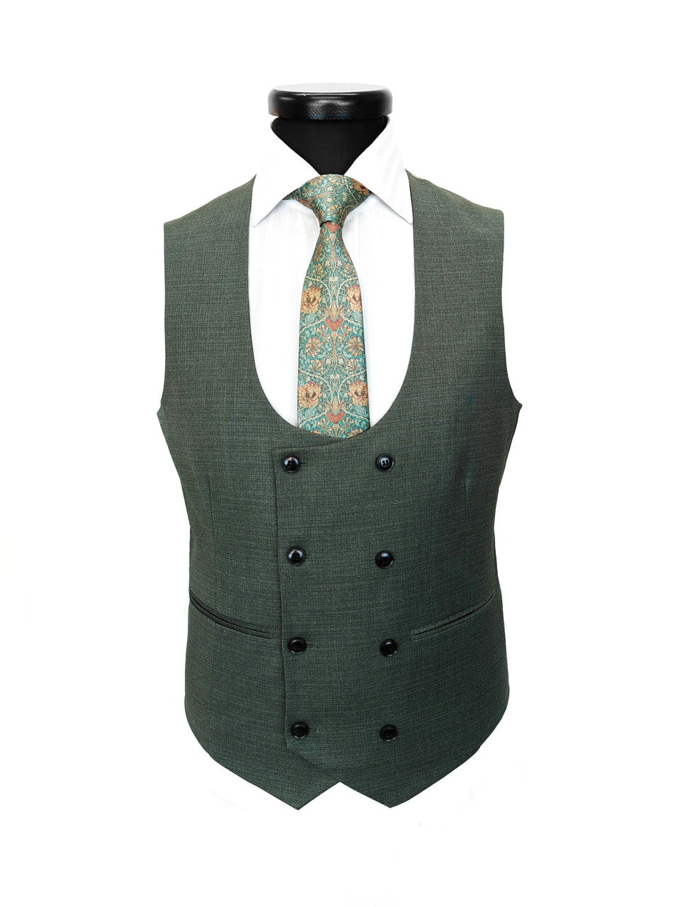 Men’s Sage Green 3-Piece Slim Fit Suit